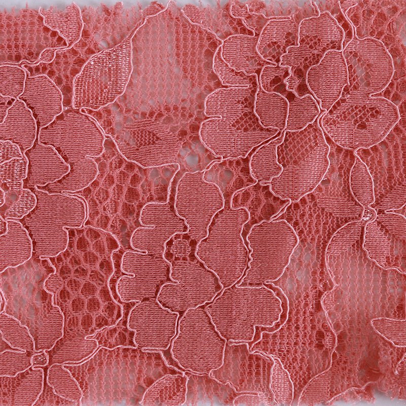 Cutwork Eyelet Solid Nylon Lace Fabric for Apparel Wholesale Supplier 11